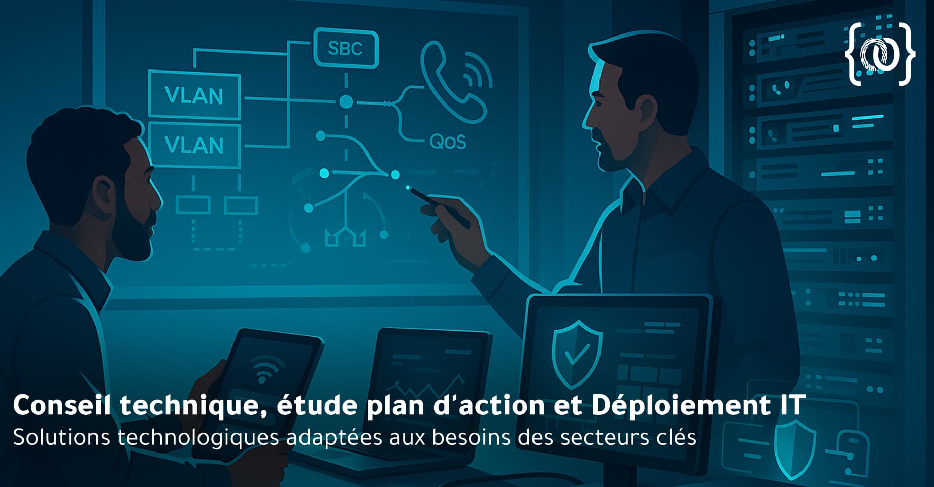 Conseil, Etude technique, Plan d'action et Déploiement IT