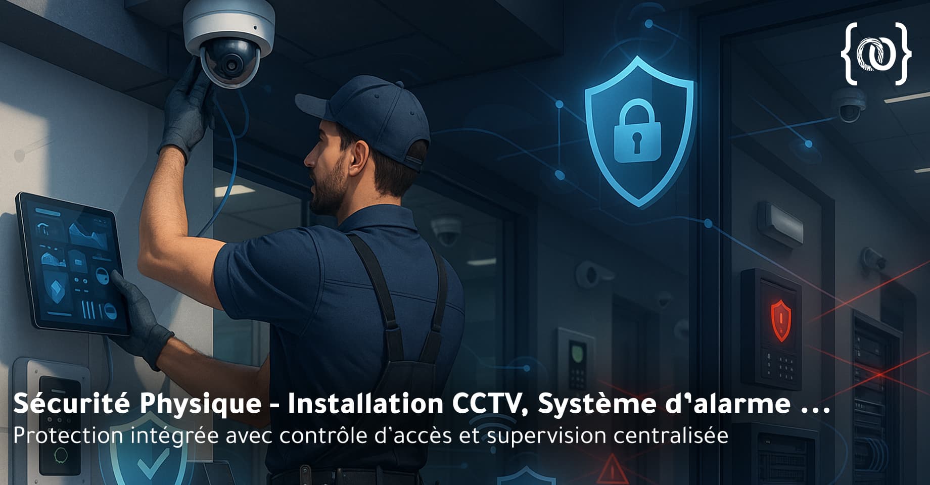 Sécurité Physique, Installation CCTV, Système d'alarmes, Contrôle d'accès et système de pointage