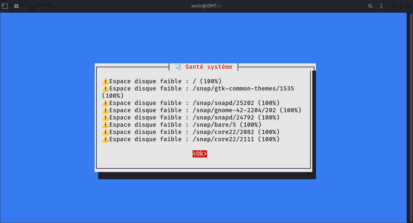 Omkit - Utilitaire Shell pour Maintenance, optimisation et Sécurité Linux - 2